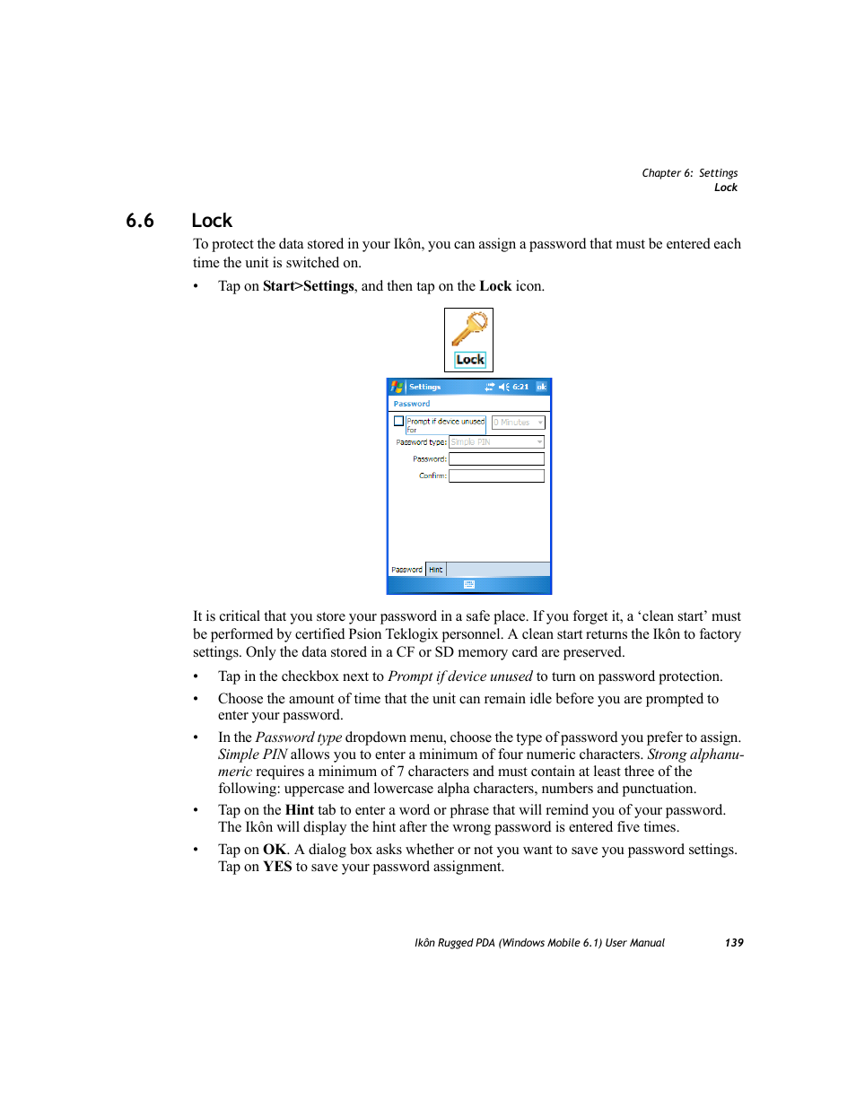 6 lock, Lock | PYLE Audio IKON RUGGED 7505-BT User Manual | Page 153 / 406