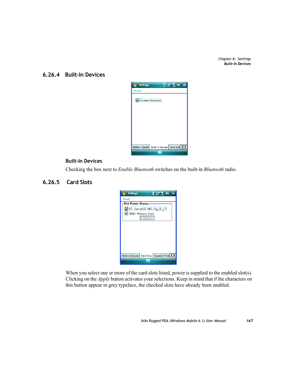 4 built-in devices, 5 card slots, 4 built-in devices 6.26.5 card slots | PYLE Audio IKON RUGGED 7505-BT User Manual | Page 181 / 406