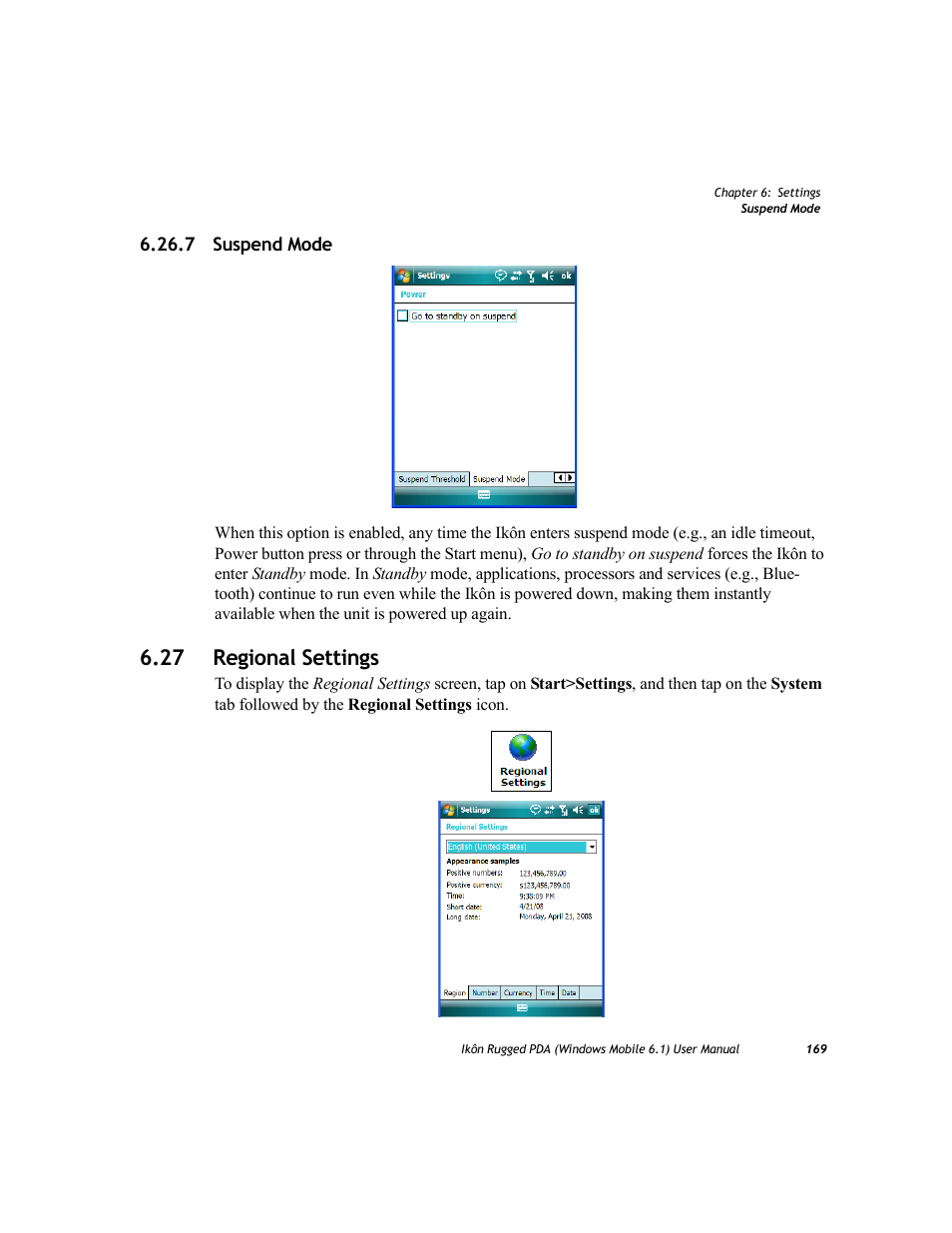 7 suspend mode, 27 regional settings | PYLE Audio IKON RUGGED 7505-BT User Manual | Page 183 / 406