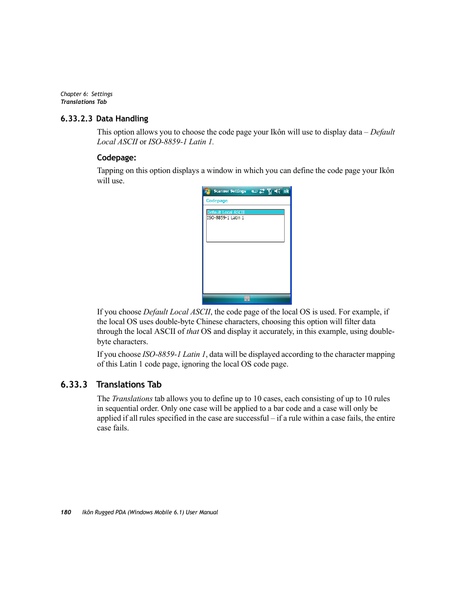 3 data handling, 3 translations tab | PYLE Audio IKON RUGGED 7505-BT User Manual | Page 194 / 406