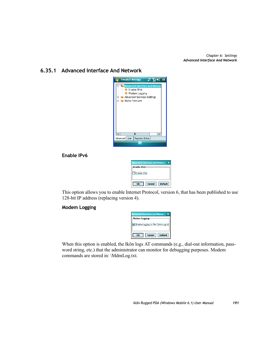 1 advanced interface and network | PYLE Audio IKON RUGGED 7505-BT User Manual | Page 205 / 406