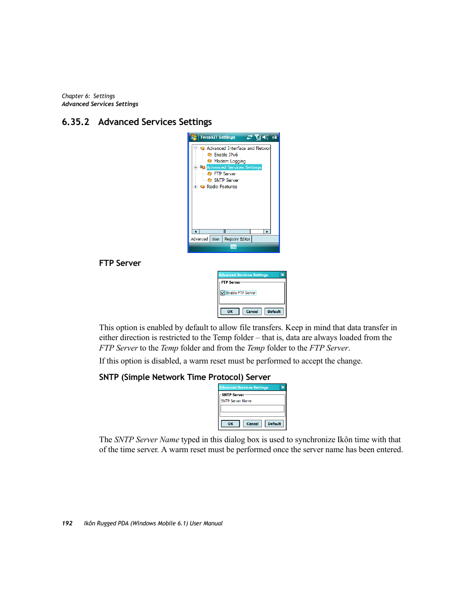 2 advanced services settings | PYLE Audio IKON RUGGED 7505-BT User Manual | Page 206 / 406