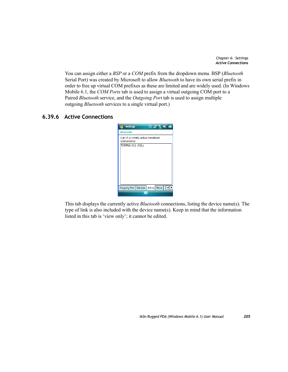 6 active connections | PYLE Audio IKON RUGGED 7505-BT User Manual | Page 219 / 406