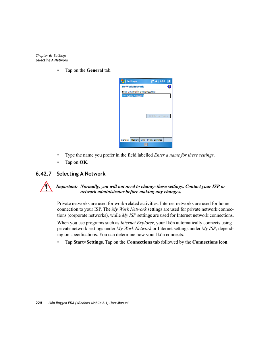 7 selecting a network | PYLE Audio IKON RUGGED 7505-BT User Manual | Page 234 / 406