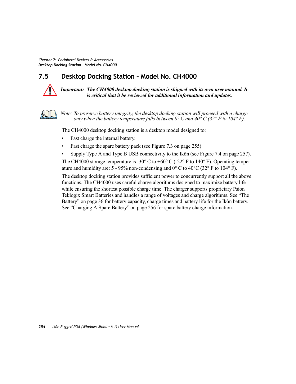 5 desktop docking station – model no. ch4000, Desktop docking station – model no. ch4000 | PYLE Audio IKON RUGGED 7505-BT User Manual | Page 268 / 406