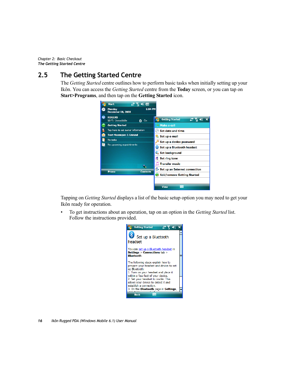 5 the getting started centre, The getting started centre | PYLE Audio IKON RUGGED 7505-BT User Manual | Page 30 / 406