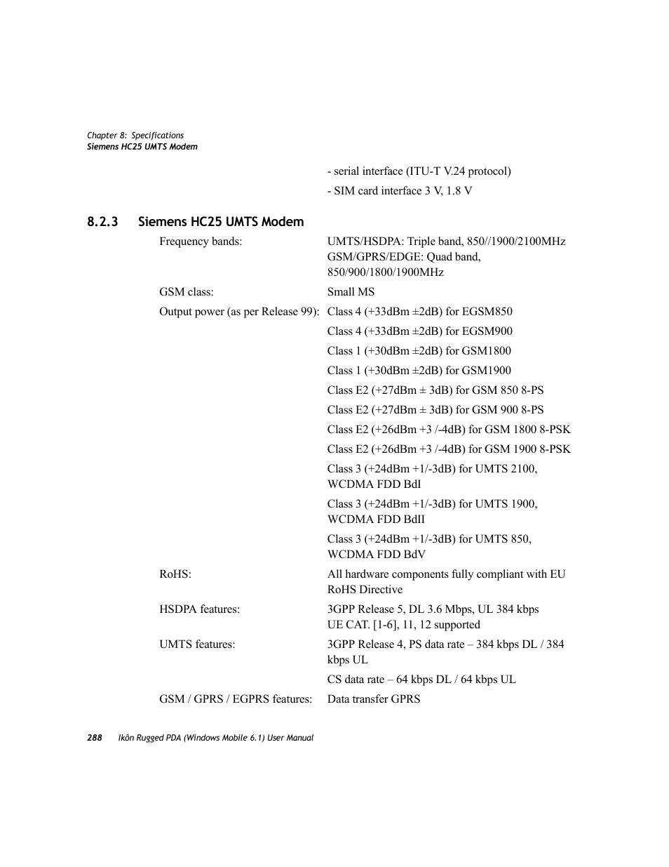 3 siemens hc25 umts modem, Siemens hc25 umts modem | PYLE Audio IKON RUGGED 7505-BT User Manual | Page 302 / 406