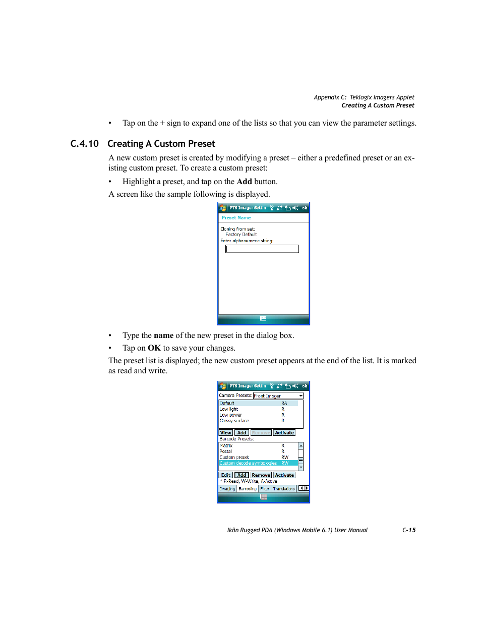 C.4.10 creating a custom preset | PYLE Audio IKON RUGGED 7505-BT User Manual | Page 341 / 406