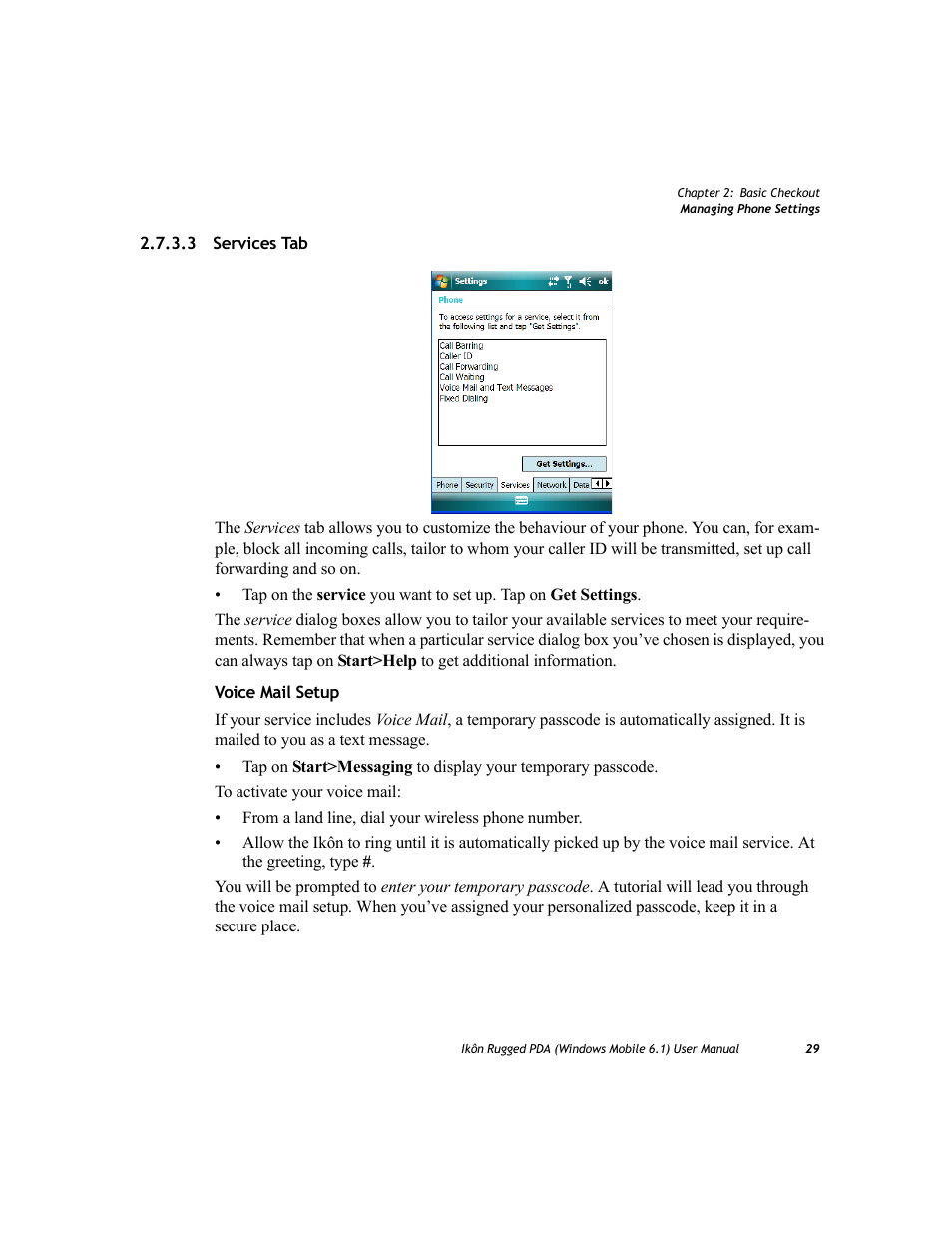 3 services tab | PYLE Audio IKON RUGGED 7505-BT User Manual | Page 43 / 406