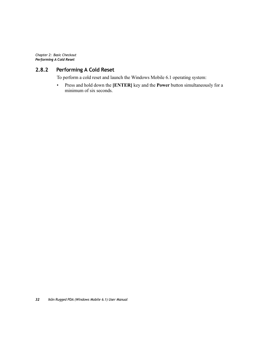 2 performing a cold reset, Performing a cold reset | PYLE Audio IKON RUGGED 7505-BT User Manual | Page 46 / 406