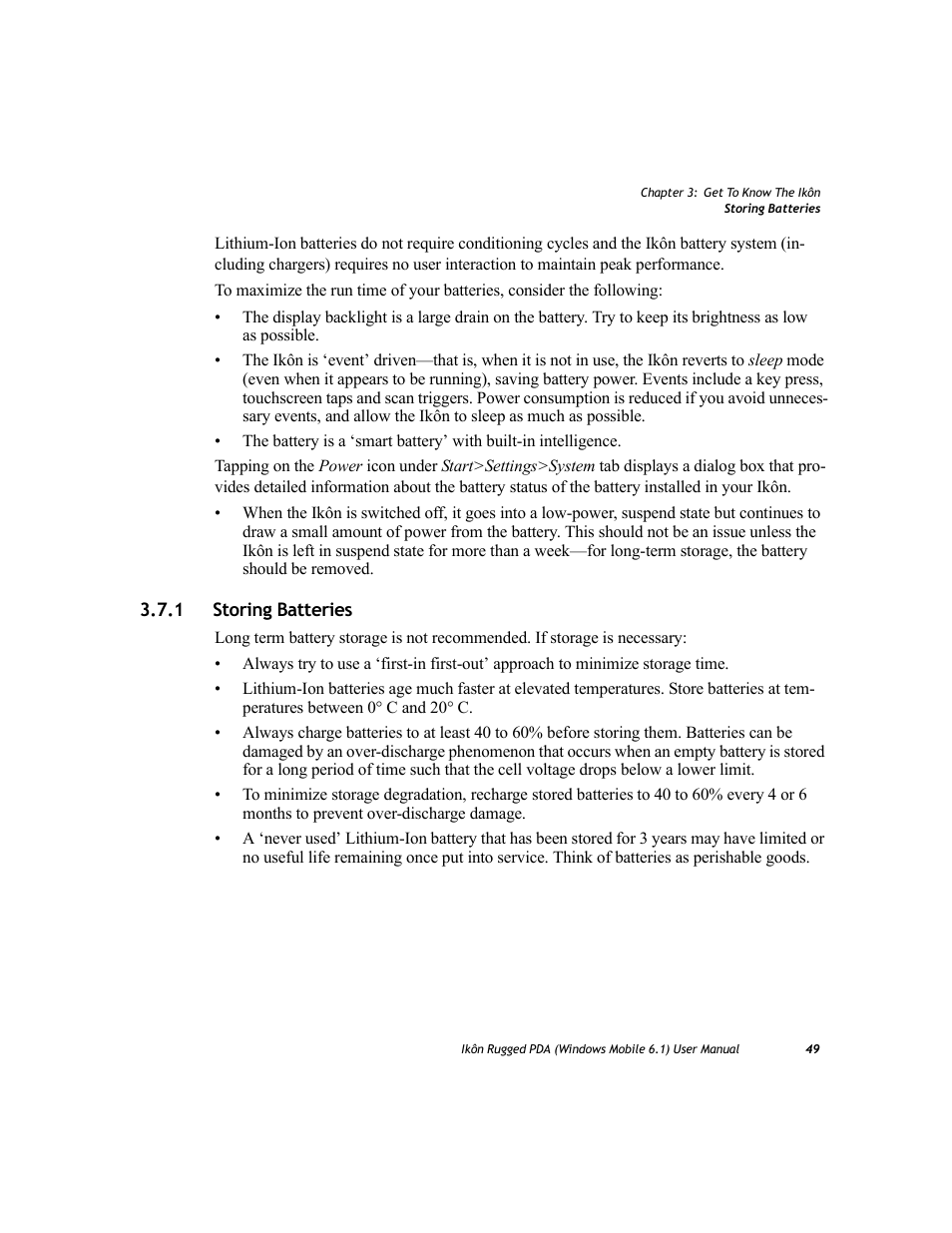 1 storing batteries, Storing batteries | PYLE Audio IKON RUGGED 7505-BT User Manual | Page 63 / 406