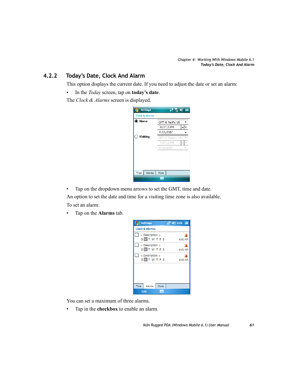 2 today’s date, clock and alarm, Today’s date, clock and alarm | PYLE Audio IKON RUGGED 7505-BT User Manual | Page 75 / 406