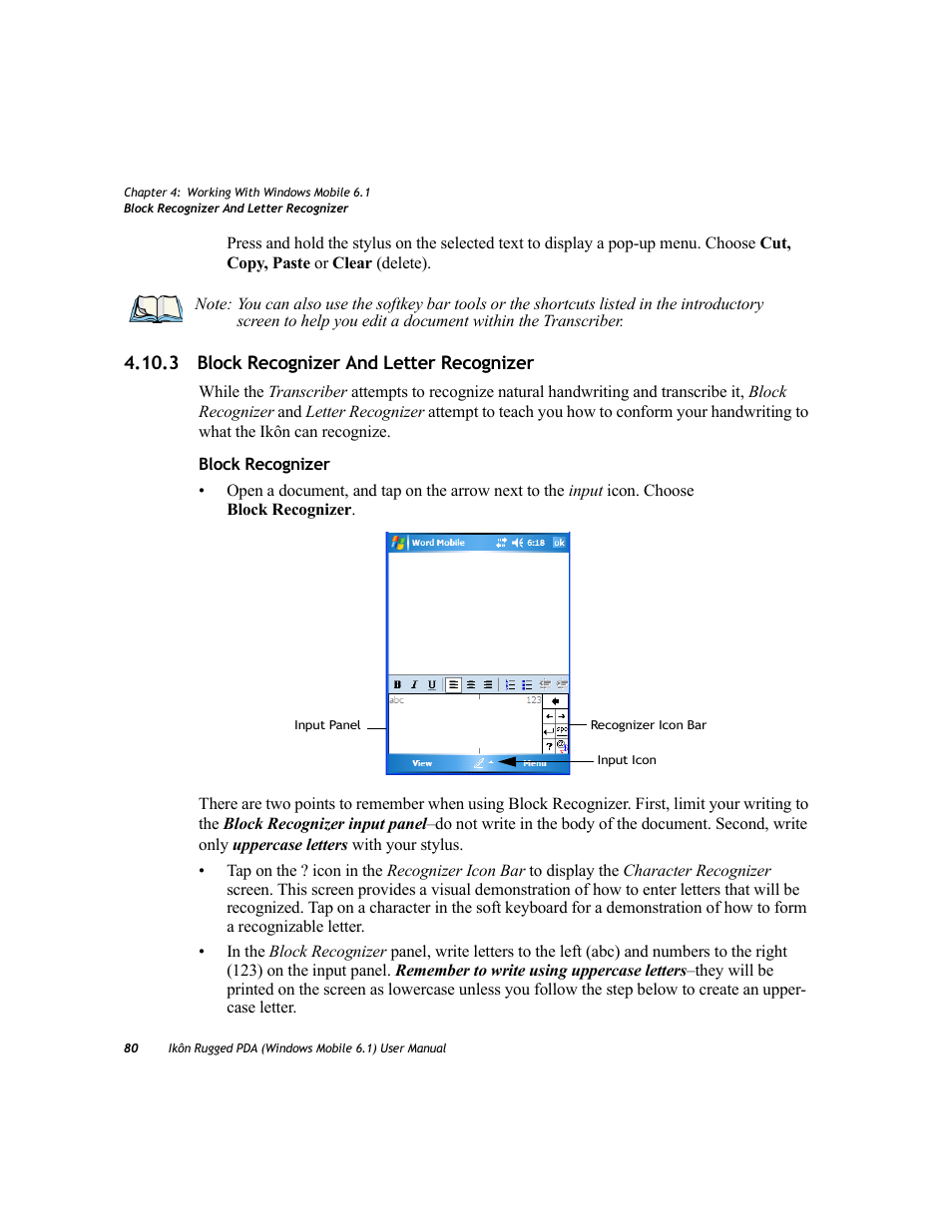 3 block recognizer and letter recognizer | PYLE Audio IKON RUGGED 7505-BT User Manual | Page 94 / 406
