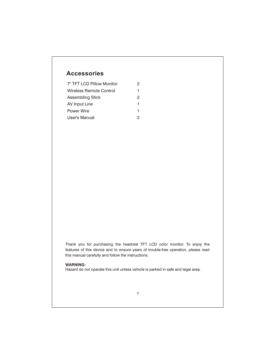 Accessories | PYLE Audio PL71PHB User Manual | Page 8 / 8