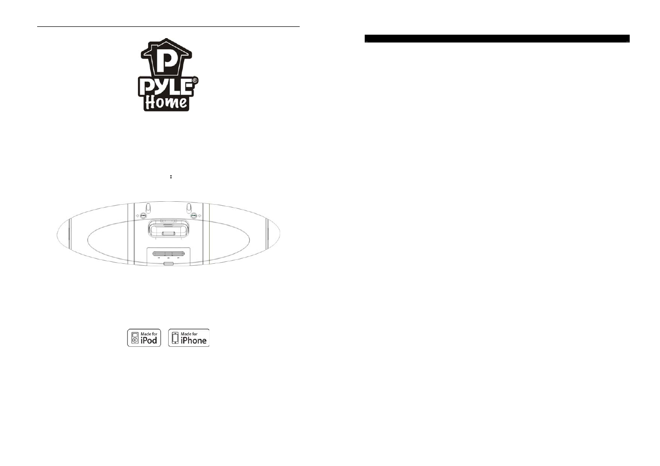 PYLE Audio UNIVERSAL DOCKING STATION PIWPD3 User Manual | 5 pages