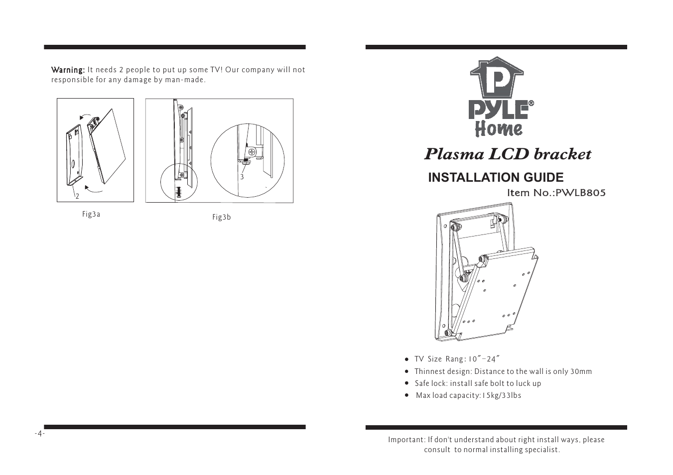 PYLE Audio PWLB805 User Manual | 2 pages