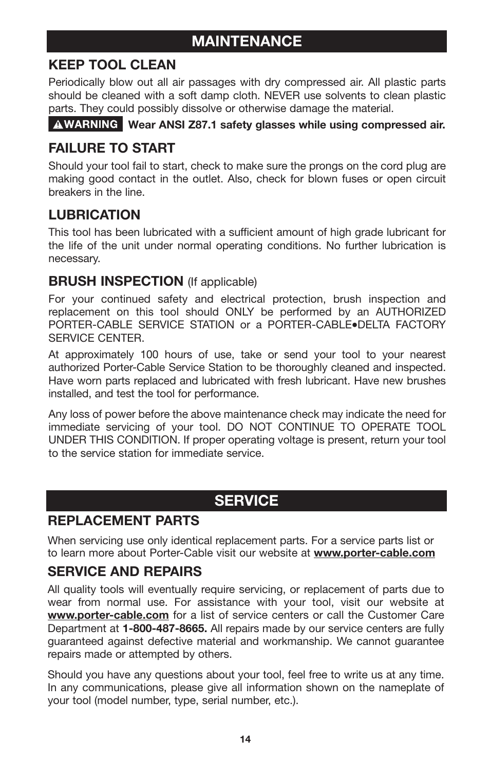 Maintenance, Service | PYLE Audio 100 User Manual | Page 14 / 17