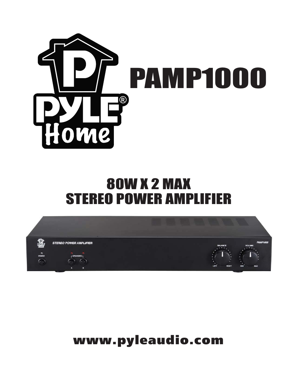 PYLE Audio PAMP1000 User Manual | 8 pages