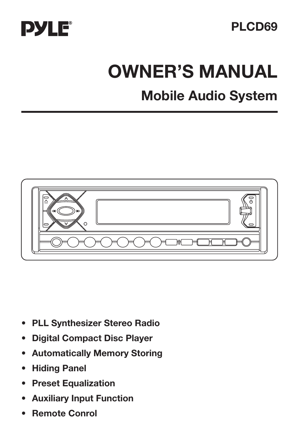 PYLE Audio PLCD69 User Manual | 16 pages
