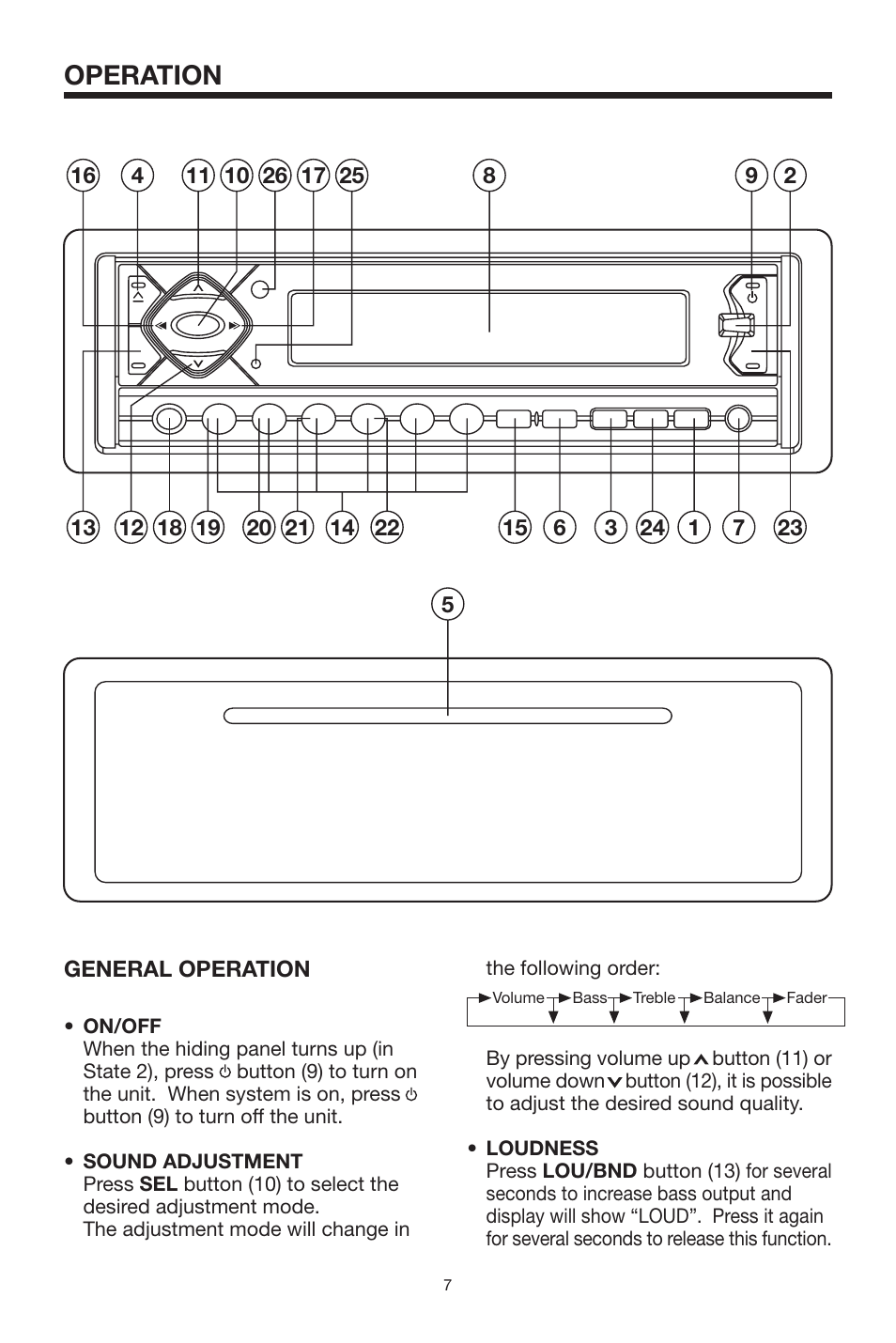 Operation | PYLE Audio PLCD69 User Manual | Page 7 / 16