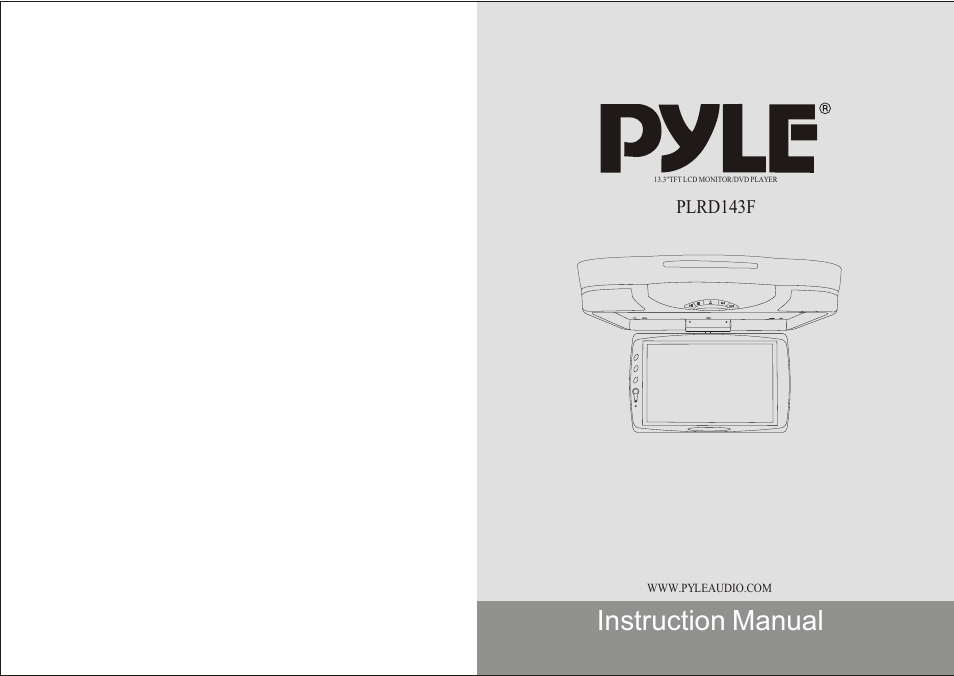 PYLE Audio PLRD143F User Manual | 12 pages