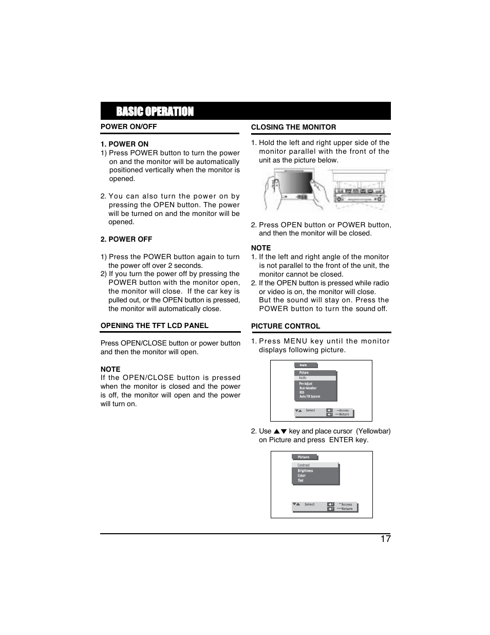Basic o operation | PYLE Audio PLTVD7IN User Manual | Page 19 / 41