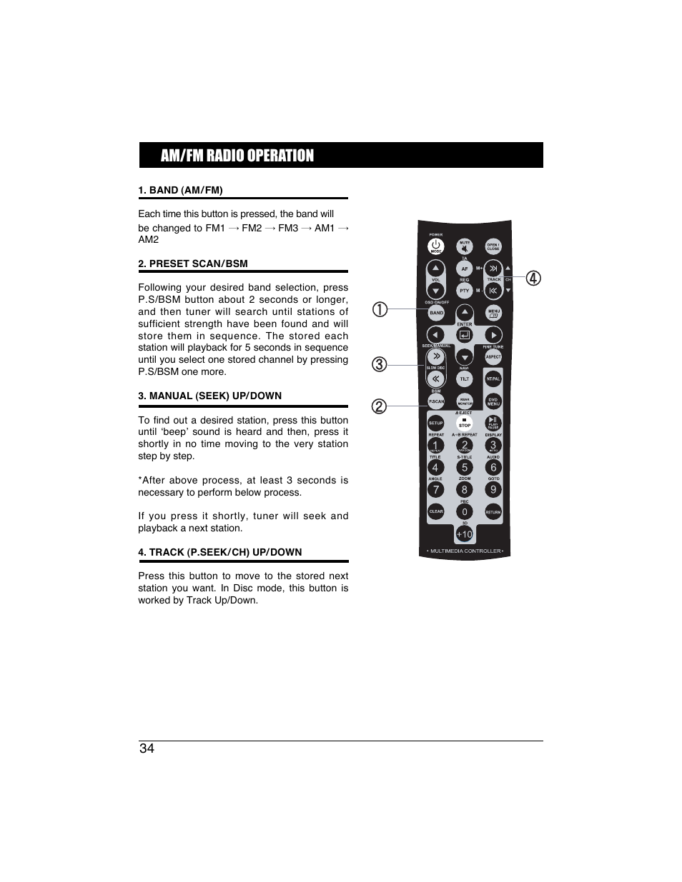 Am/fm radio operation | PYLE Audio PLTVD7IN User Manual | Page 36 / 41