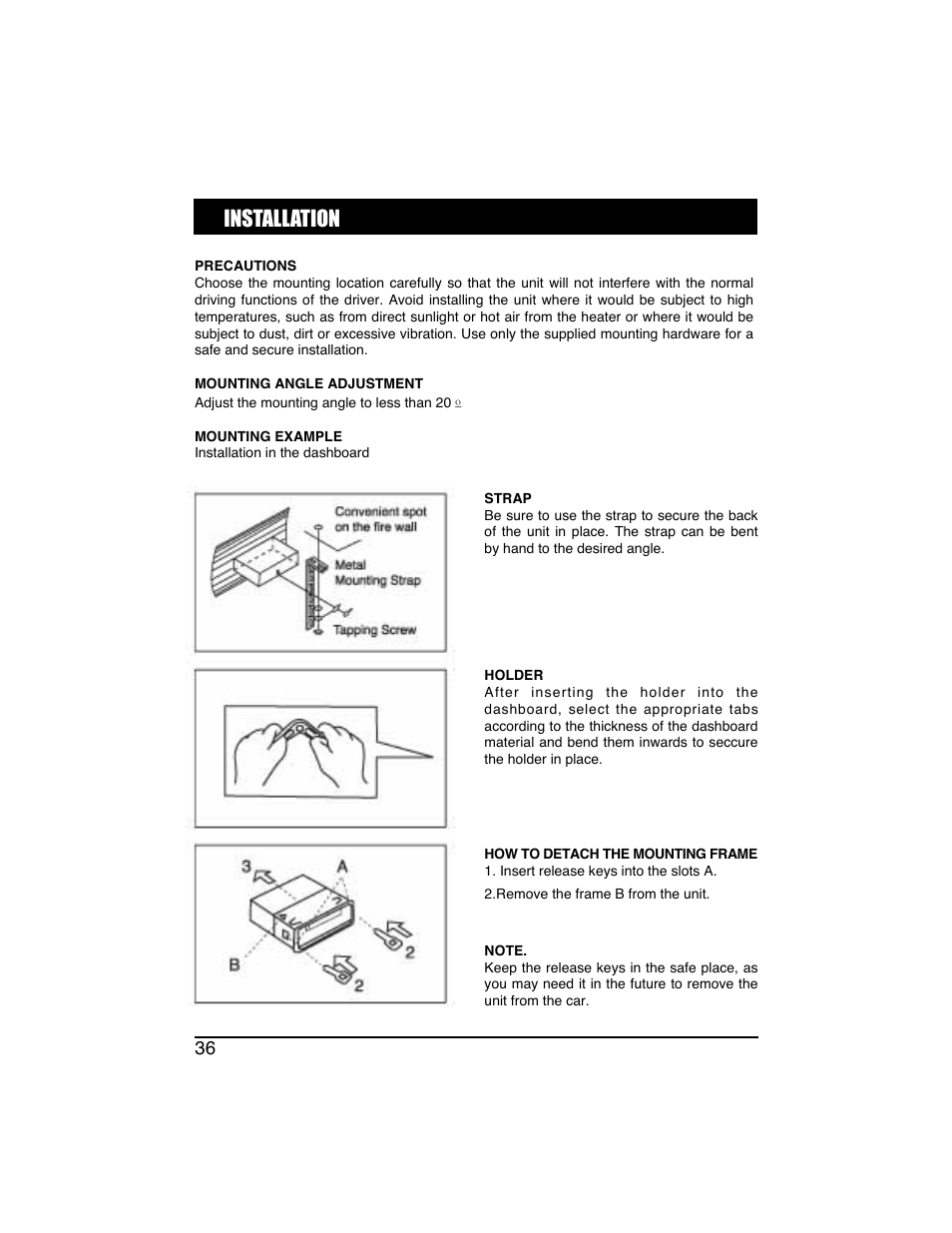 Installation | PYLE Audio PLTVD7IN User Manual | Page 38 / 41