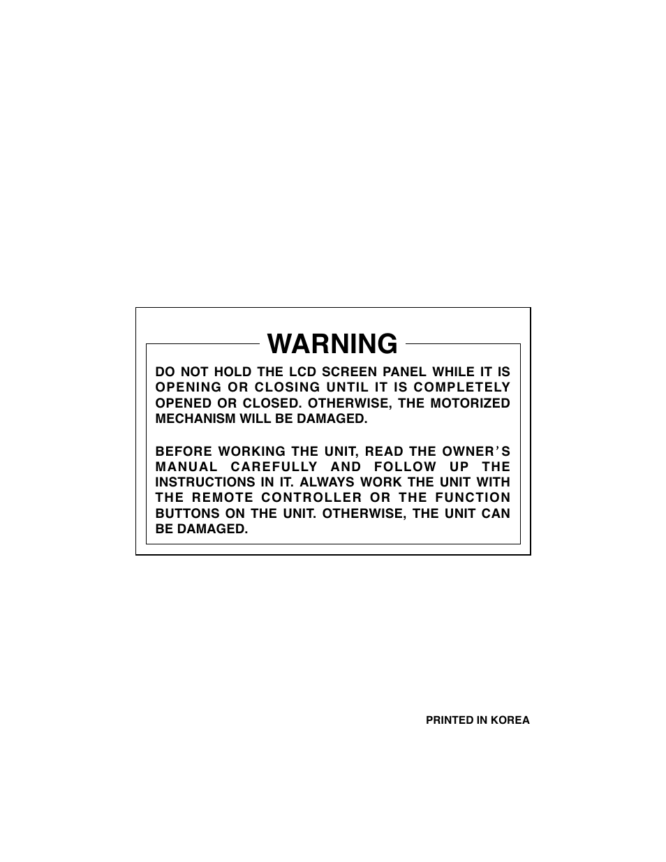 Warning | PYLE Audio PLTVD7IN User Manual | Page 41 / 41