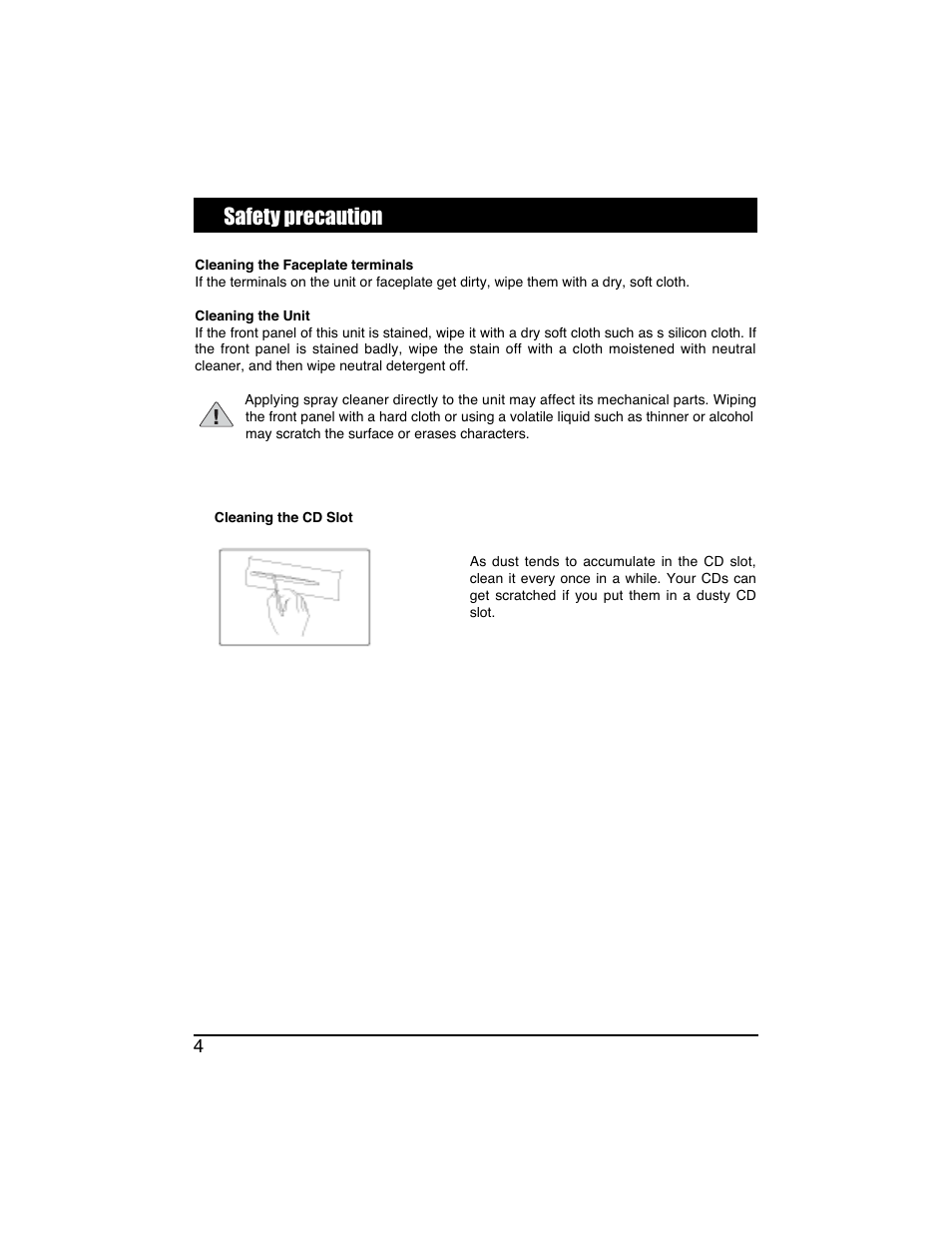 Safety precaution | PYLE Audio PLTVD7IN User Manual | Page 6 / 41
