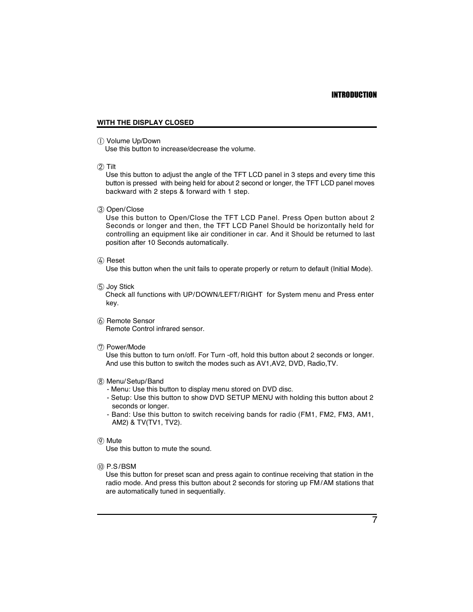 PYLE Audio PLTVD7IN User Manual | Page 9 / 41