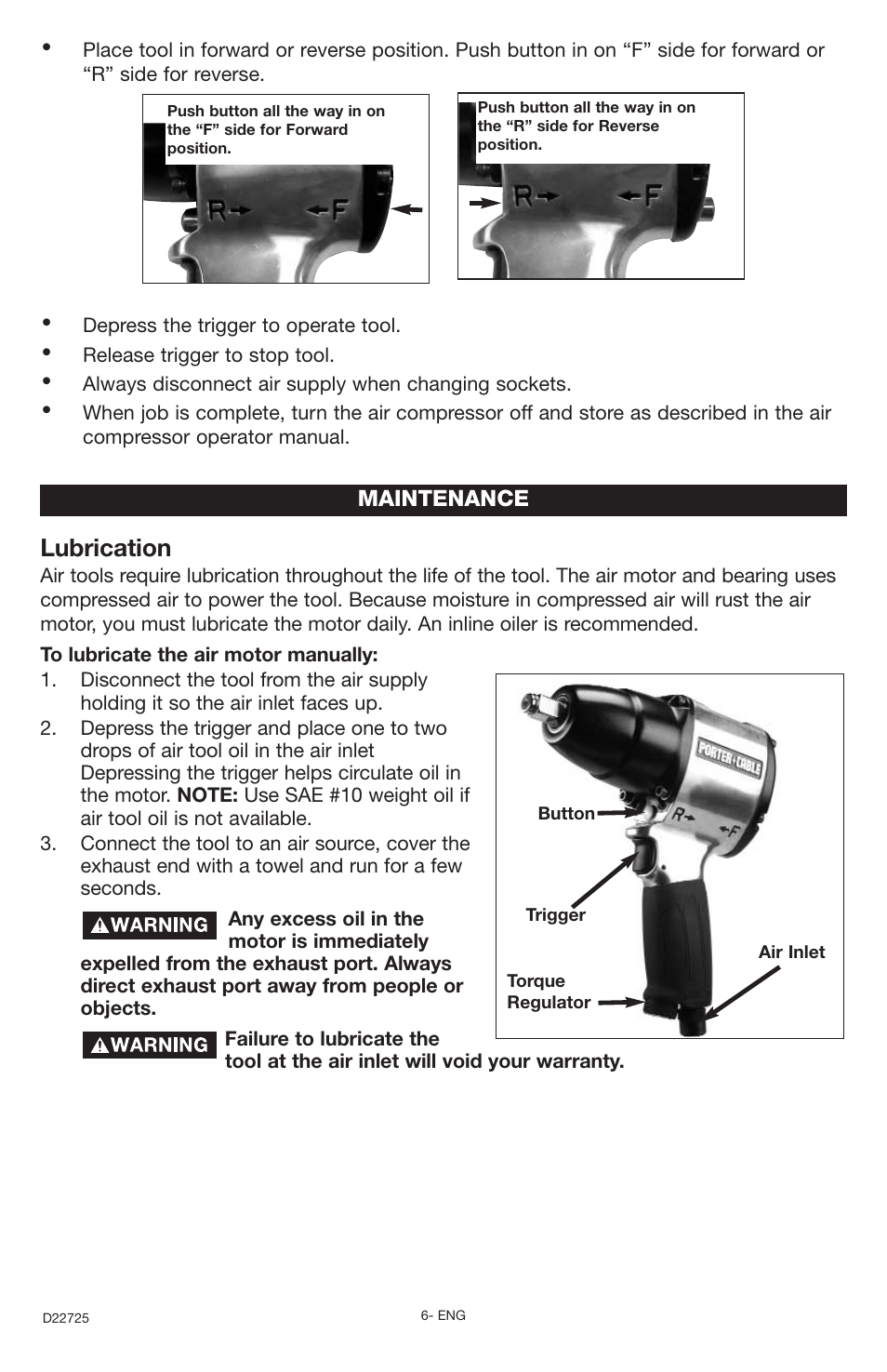 Lubrication, Maintenance | PYLE Audio PT501 User Manual | Page 6 / 8