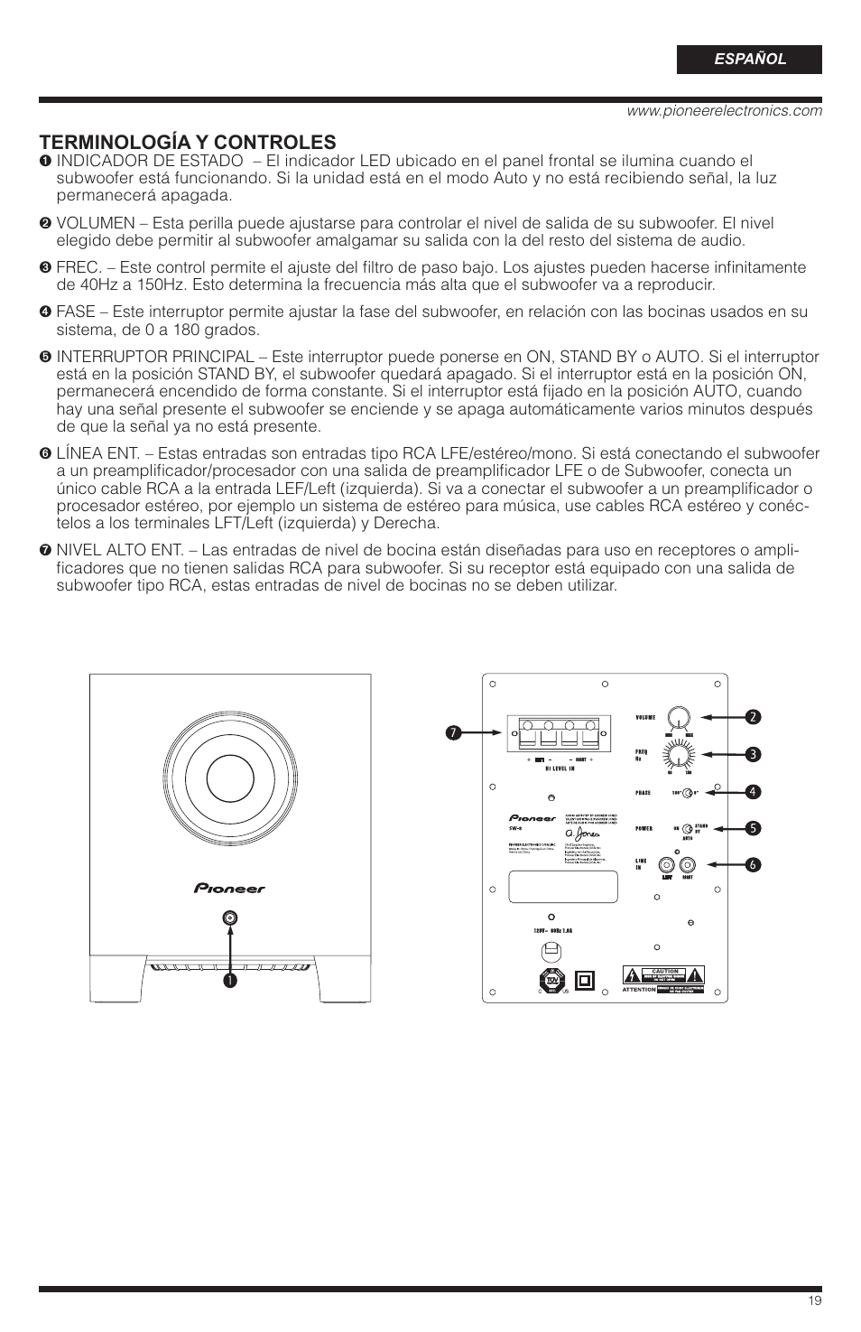 PYLE Audio SW-8 User Manual | Page 19 / 24