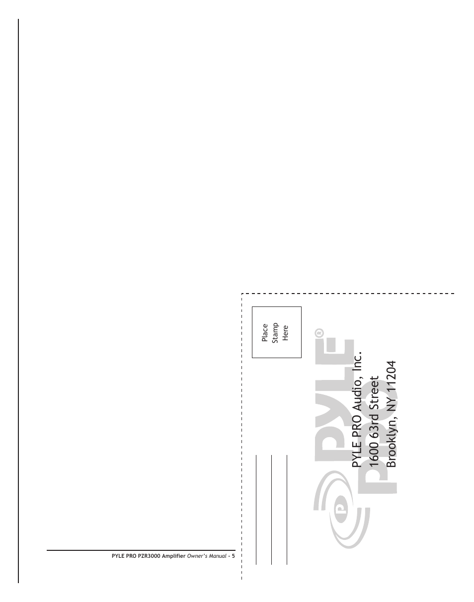 PYLE Audio PZR3000 User Manual | Page 7 / 8