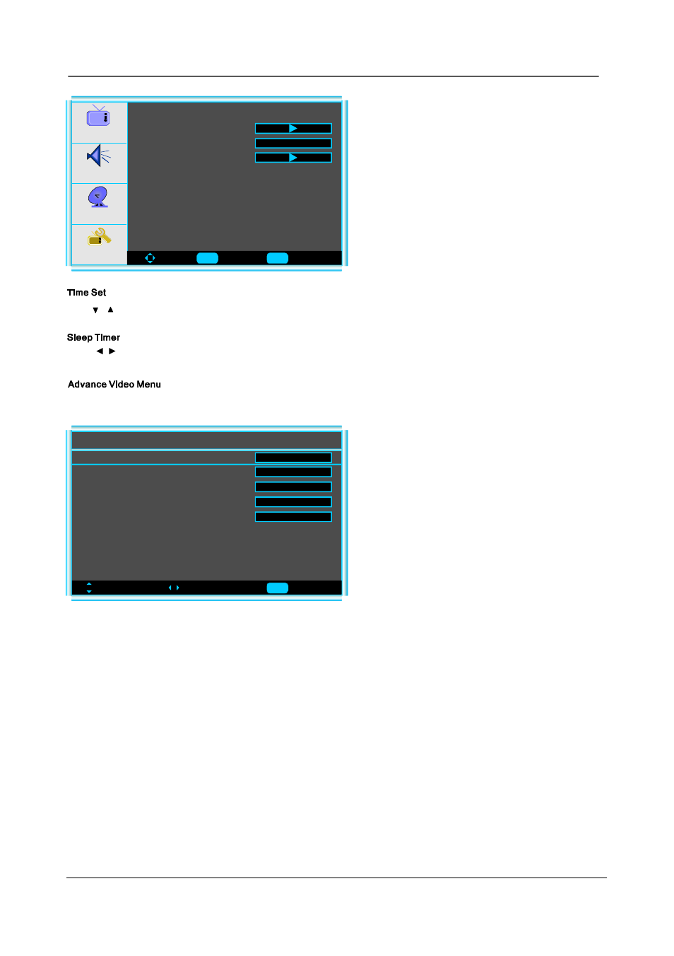 Advanced video menu noise reduction --spatial | PYLE Audio PTC40LC User Manual | Page 18 / 23