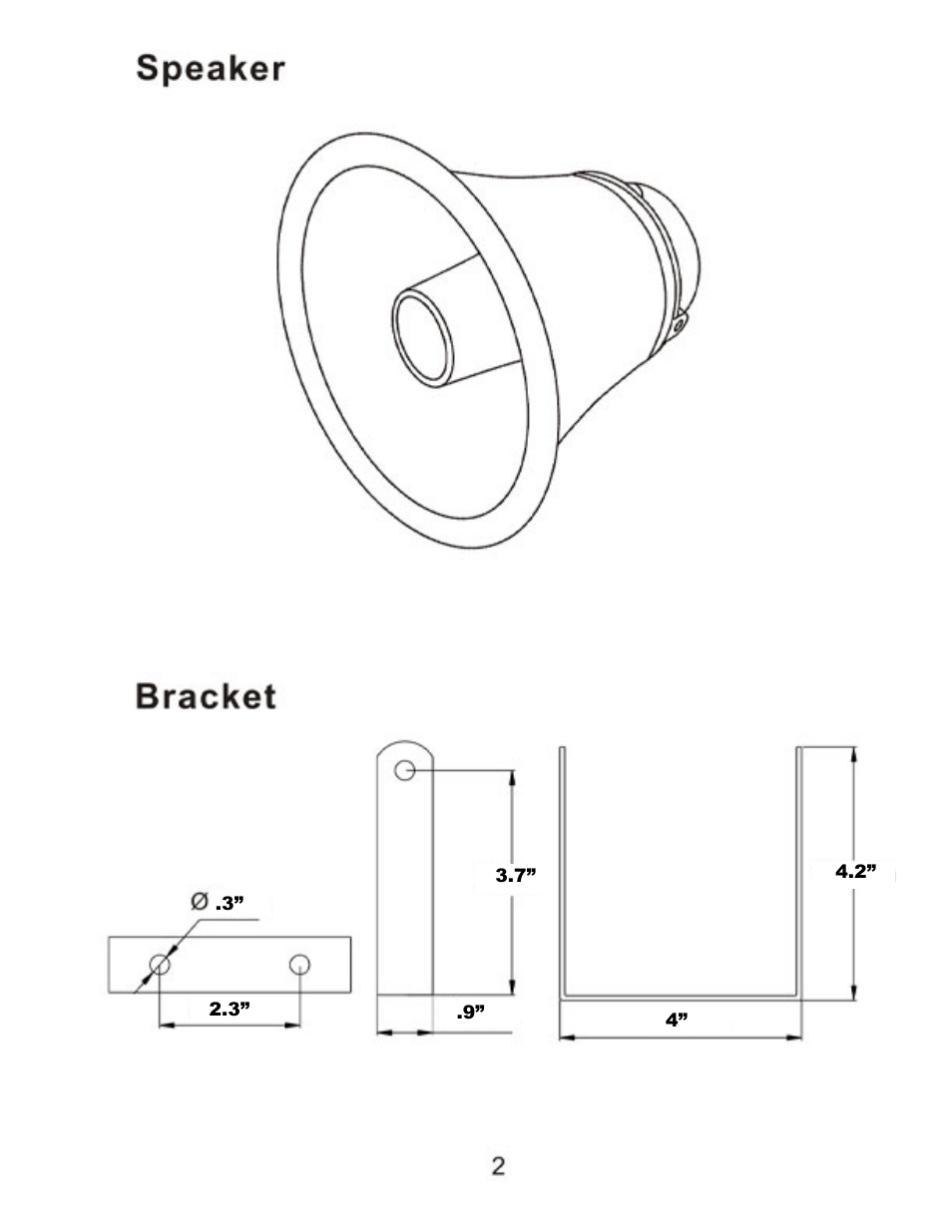 PYLE Audio PHSP12K User Manual | Page 2 / 3