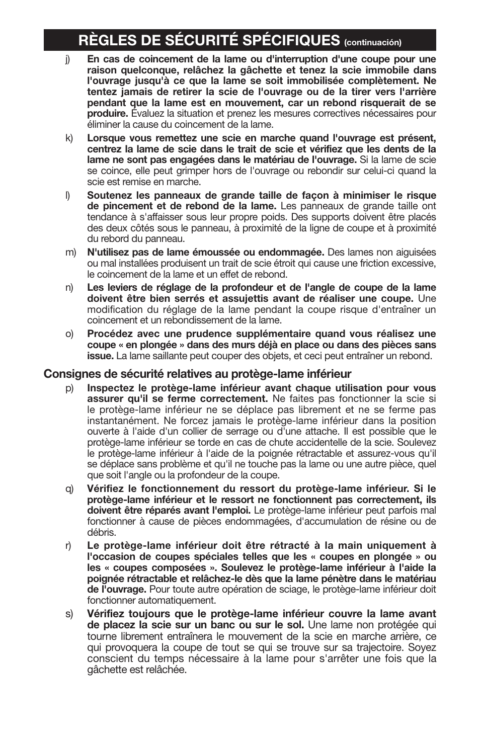 Règles de sécurité spécifiques | PYLE Audio 324MAG User Manual | Page 42 / 56