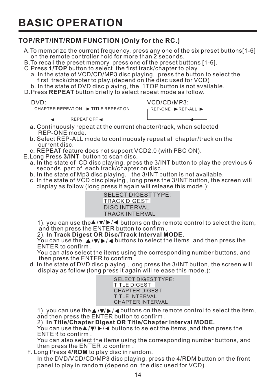 Basic operation | PYLE Audio PLD58MUT User Manual | Page 15 / 26