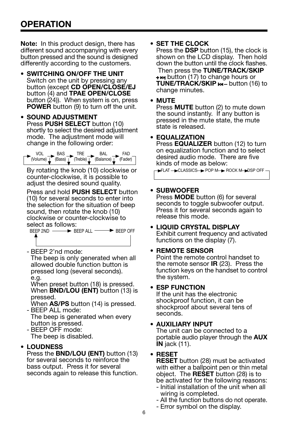 Operation | PYLE Audio PLCDCS330MP User Manual | Page 6 / 16