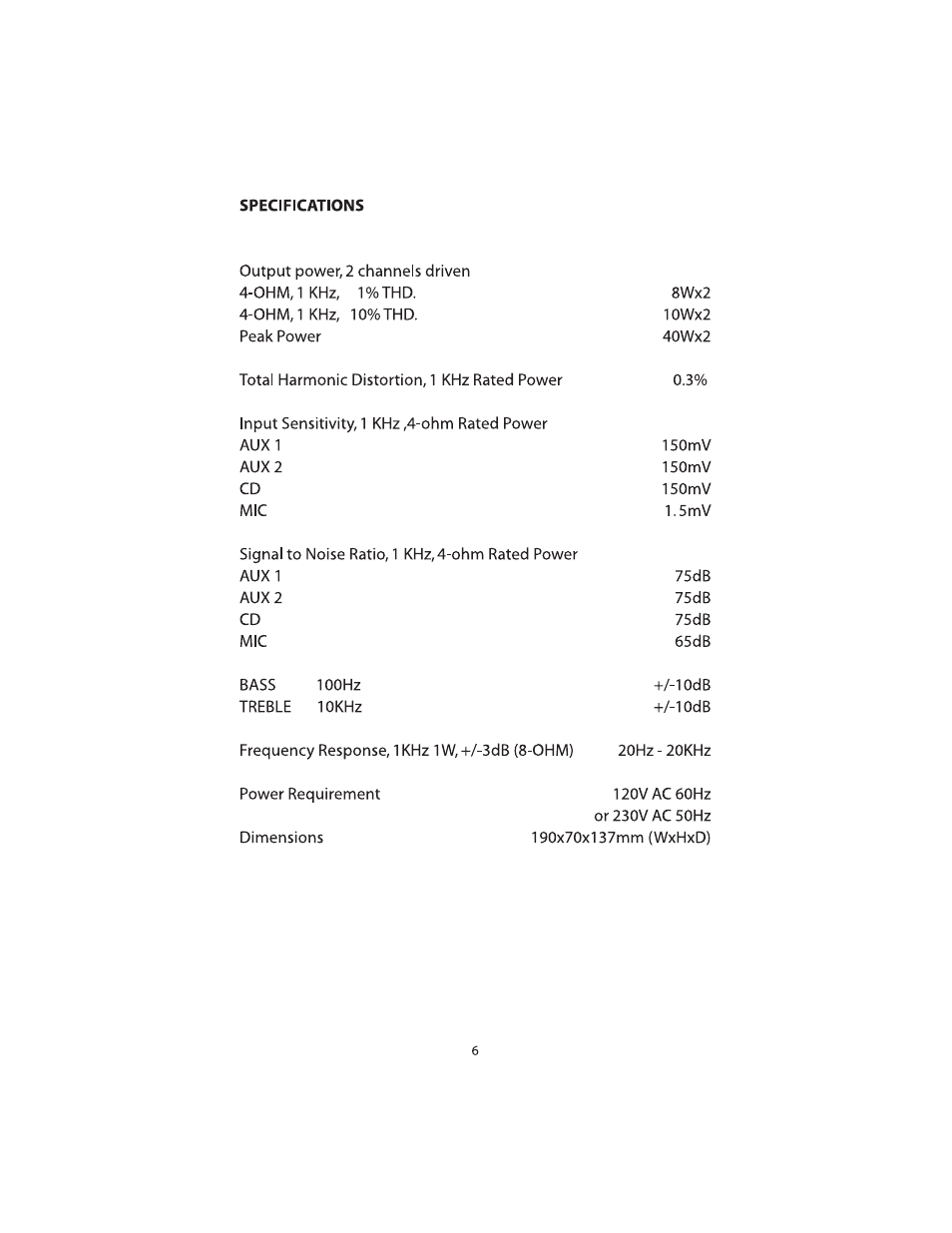 PYLE Audio PYLE PRO PTA2 User Manual | Page 8 / 8
