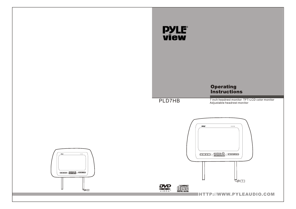 PYLE Audio PLD7HB User Manual | 8 pages