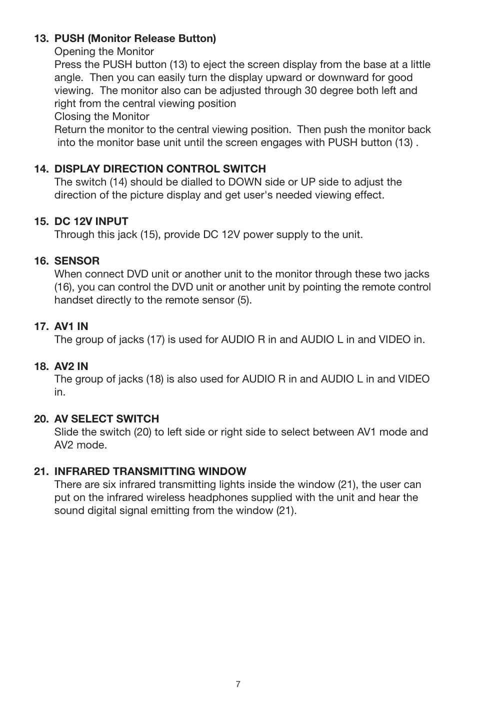 PYLE Audio PLVWR70IR User Manual | Page 7 / 12