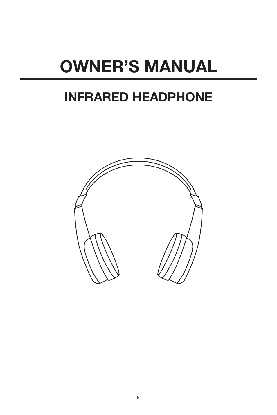 Owner’s manual, Infrared headphone | PYLE Audio PLVWR70IR User Manual | Page 8 / 12