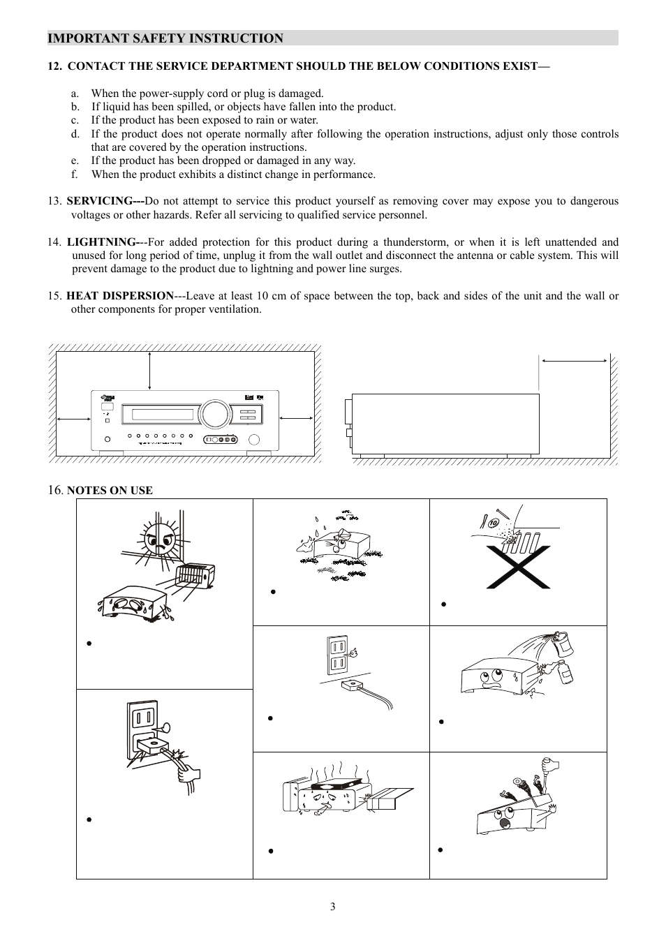 Important safety instruction | PYLE Audio PT-690A User Manual | Page 4 / 23