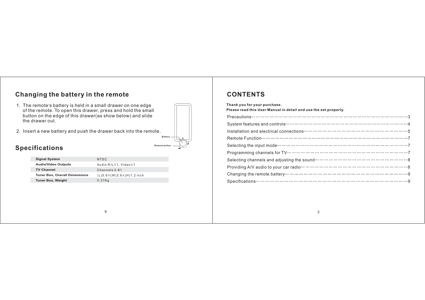 PYLE Audio PLTK120 User Manual | Page 2 / 5