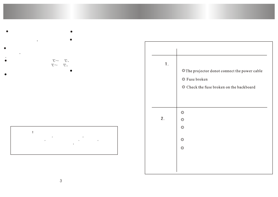 Т³гж 5, Caution, Trouble shooting | Warning | PYLE Audio PRJSD188 User Manual | Page 5 / 15