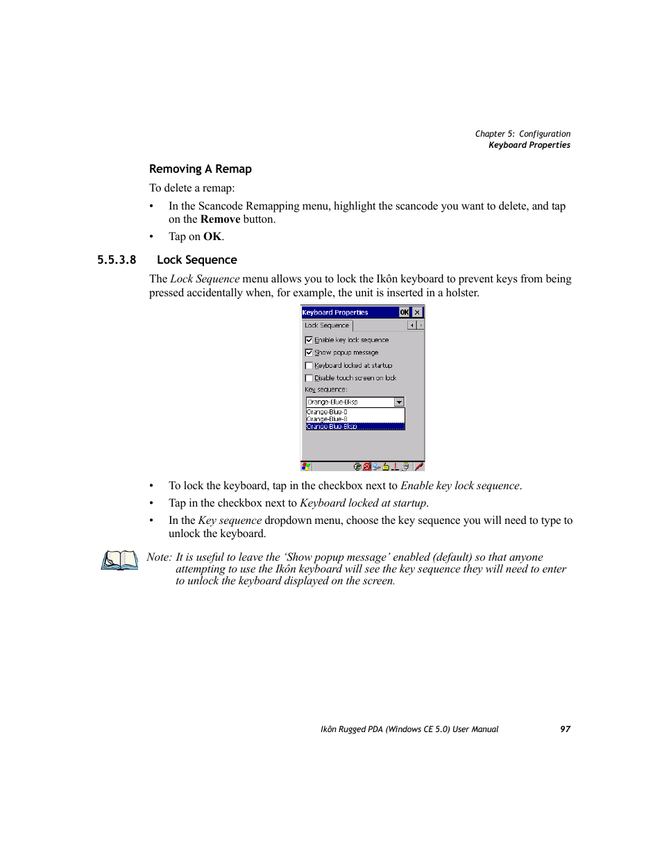 8 lock sequence, Lock sequence | PYLE Audio IKON RUGGED 7505-BTSDCMHC25 User Manual | Page 109 / 324