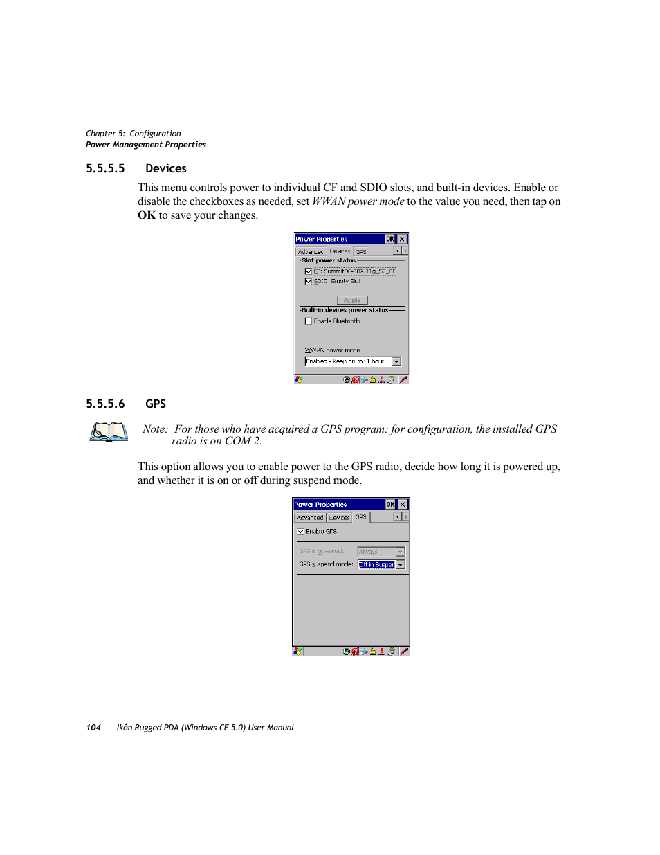 5 devices, 6 gps, Devices | PYLE Audio IKON RUGGED 7505-BTSDCMHC25 User Manual | Page 116 / 324