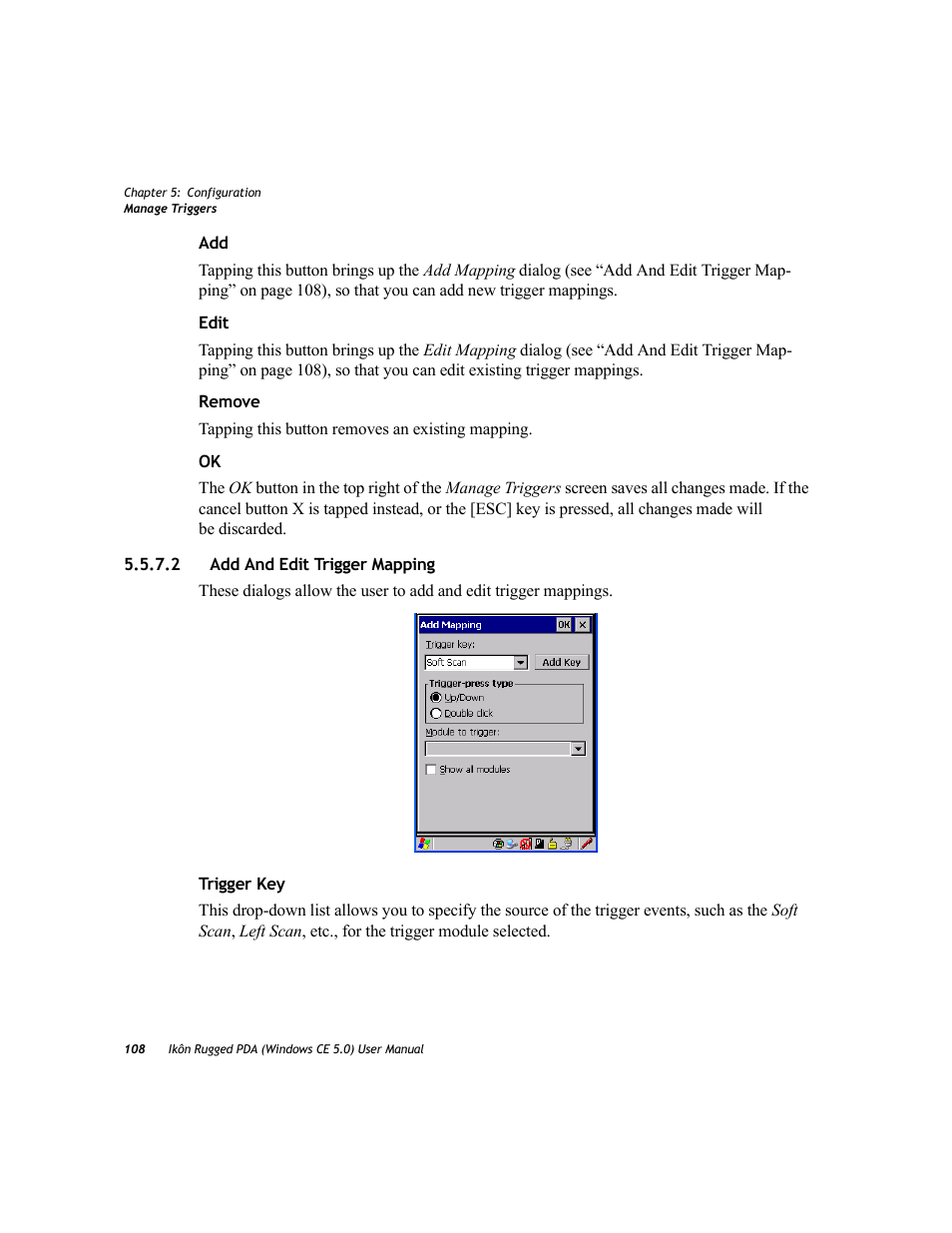 2 add and edit trigger mapping, Add and edit trigger mapping | PYLE Audio IKON RUGGED 7505-BTSDCMHC25 User Manual | Page 120 / 324