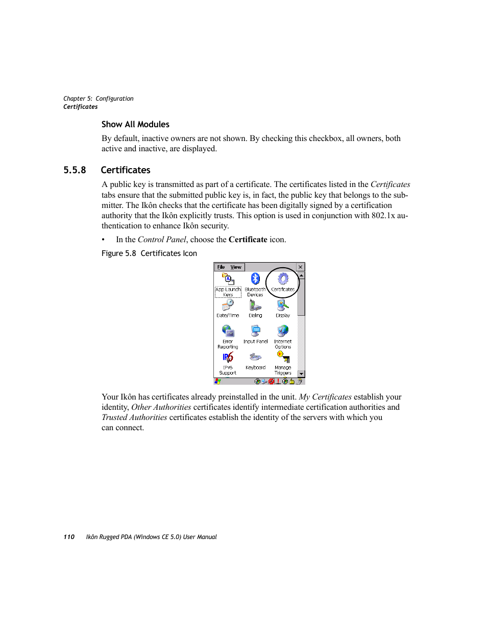 8 certificates, Certificates | PYLE Audio IKON RUGGED 7505-BTSDCMHC25 User Manual | Page 122 / 324